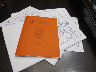 Was getekend Jaap Jungcurt een kunstenaars  kleurboek voor gevorderden Limited Edition Boekbinderij Seugling